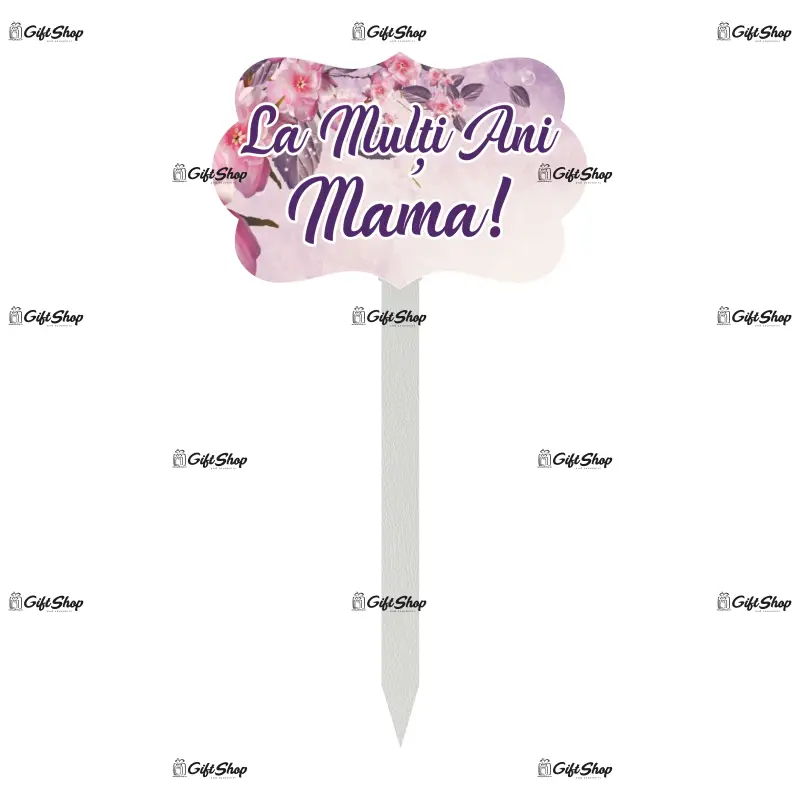 La multi ani mama, topper lemn, model a